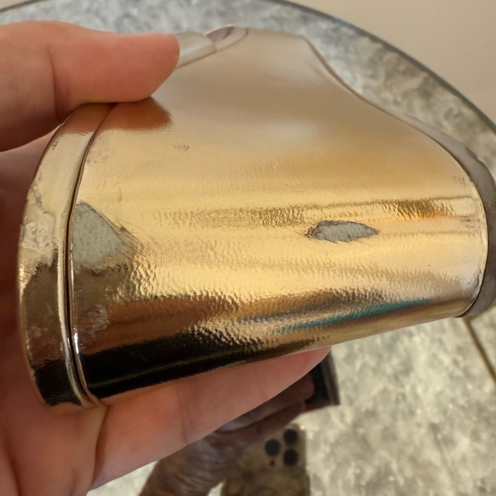 Prada Metallic Gold Wedge Sandals Size US 11(41.5eu) - Picture 10 of 15